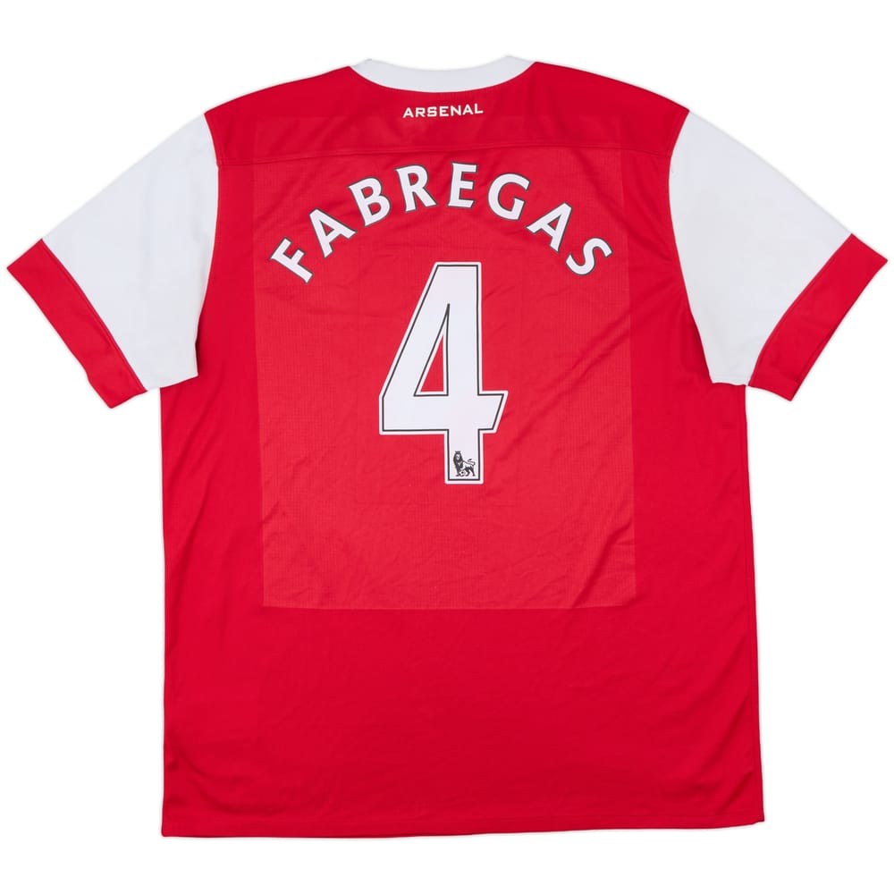 2010-11 Arsenal Home Shirt Fabregas #4 - 8/10 - (XL)
