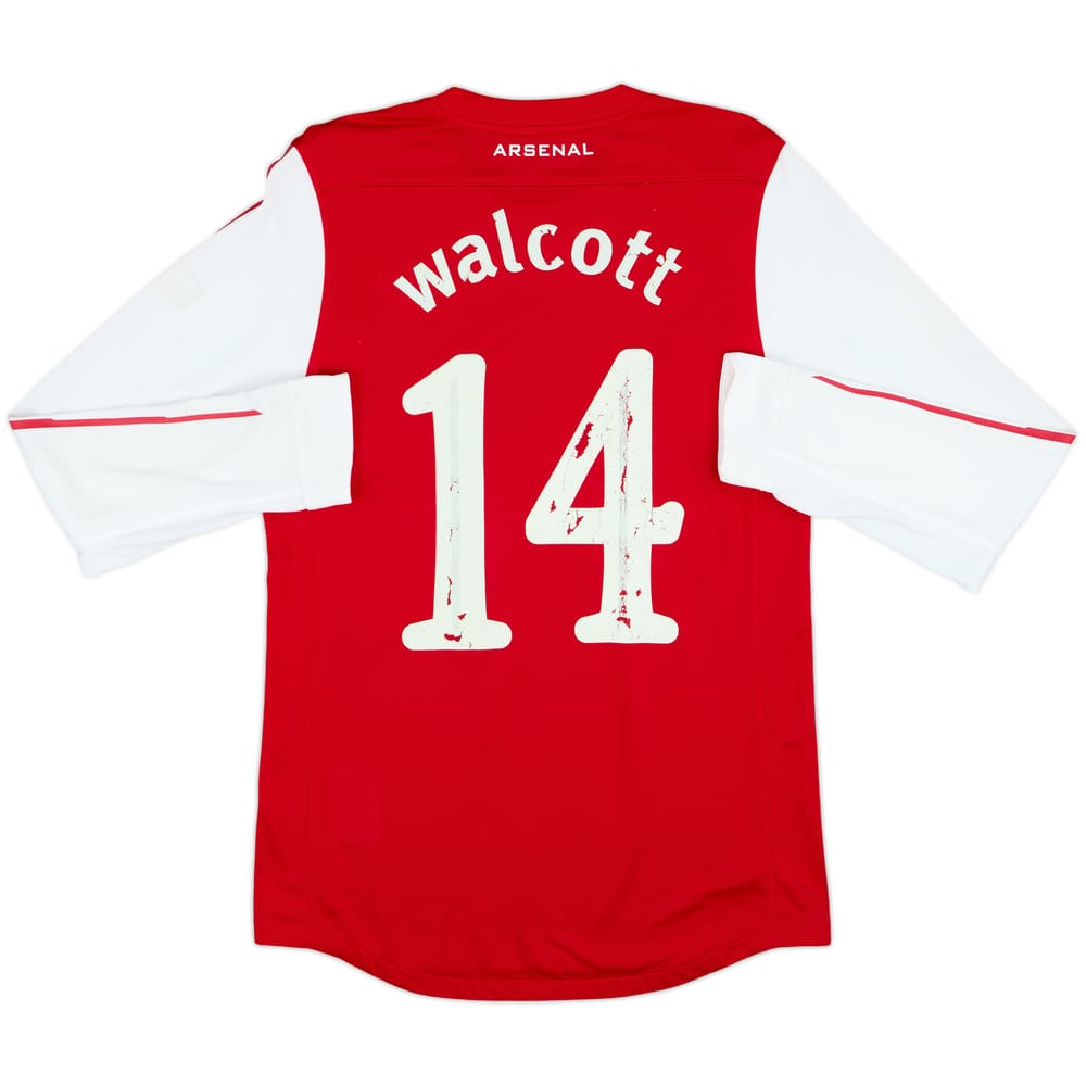 2011-12 Arsenal Player Issue Home L/S Shirt Walcott #14 - 5/10 - (M)