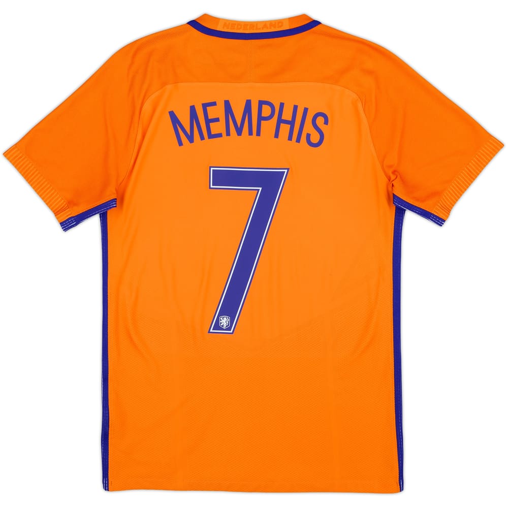 2016-17 Netherlands Authentic Home Shirt Memphis #7 - 6/10 - (S)