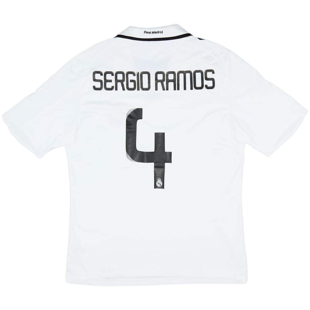 2008-09 Real Madrid Home Shirt Sergio Ramos #4 - 8/10 - (L)
