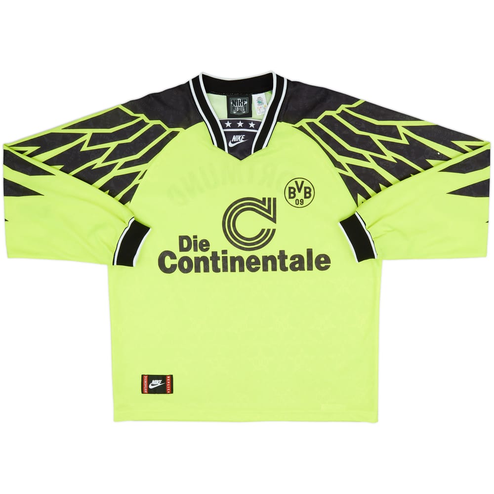 1994-95 Borussia Dortmund Home L/S Shirt - 8/10 - (XL)