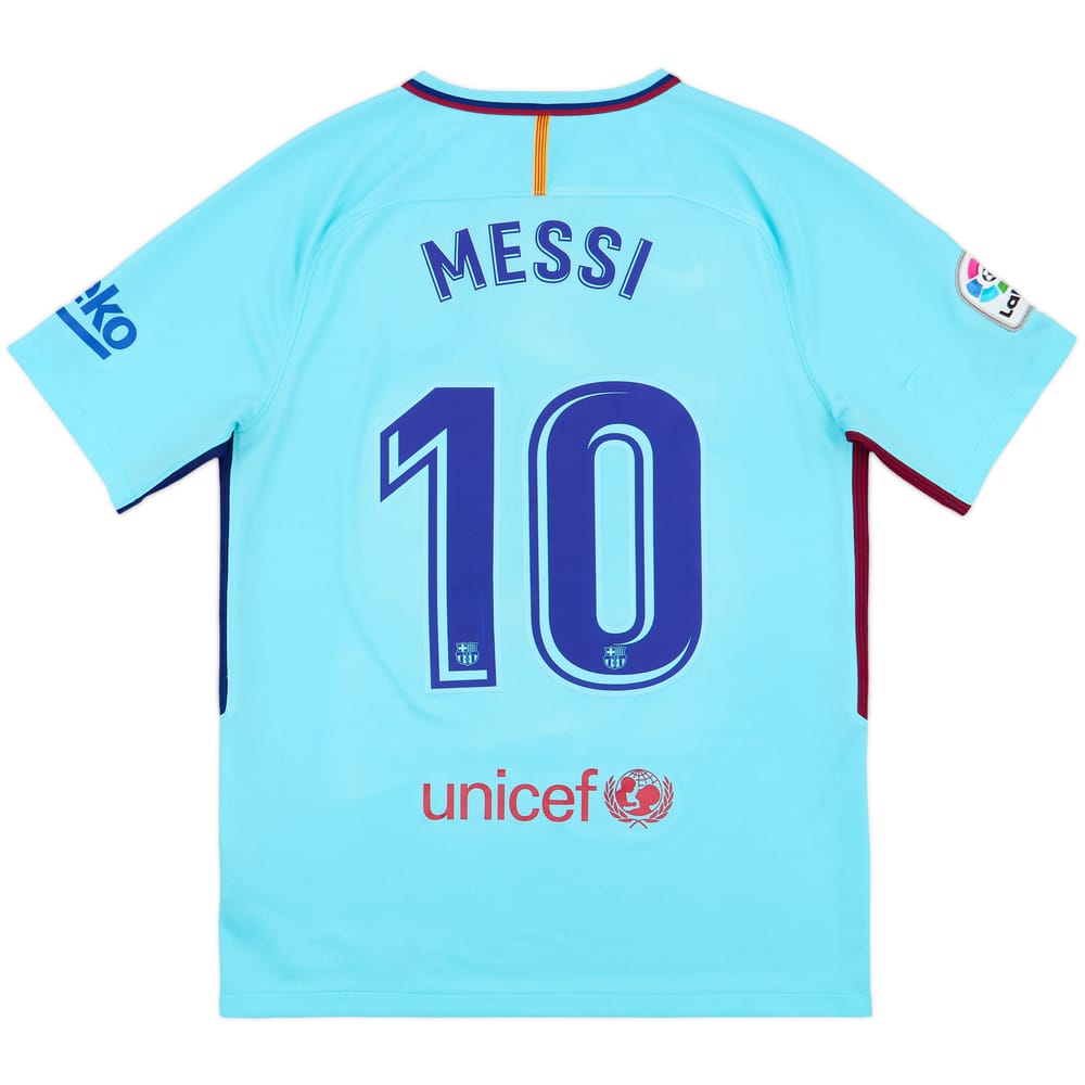 2017-18 Barcelona Away Shirt Messi #10 - 7/10 - (M)