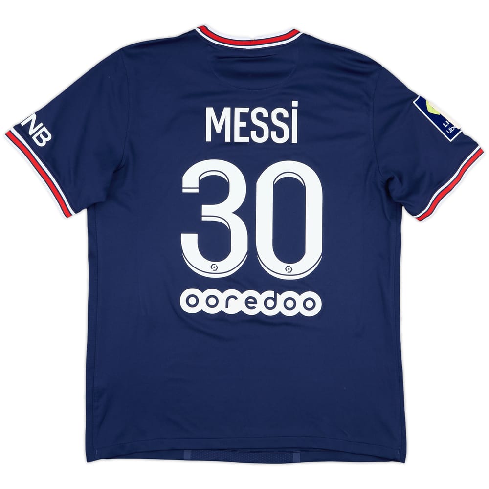 2021-22 Paris Saint-Germain Home Shirt Messi #30 - 9/10 - (L)