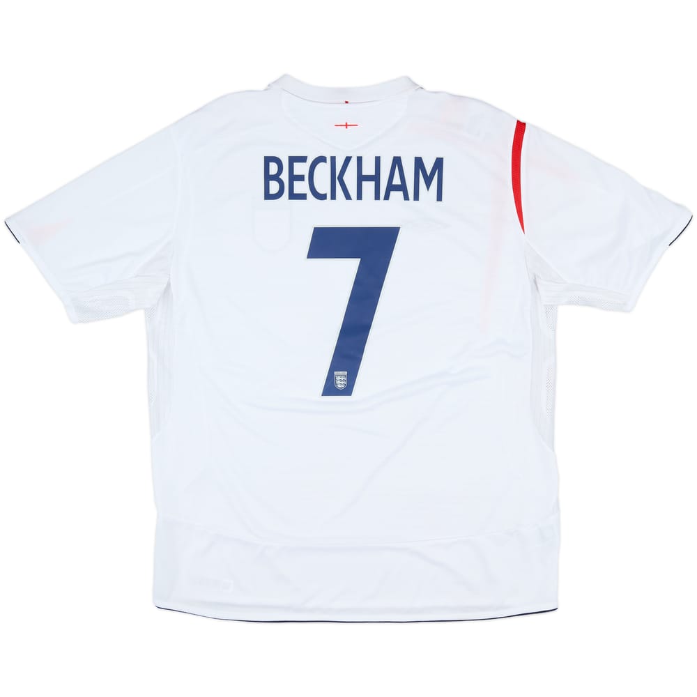 2005-07 England Home Shirt Beckham #7 (XXL)