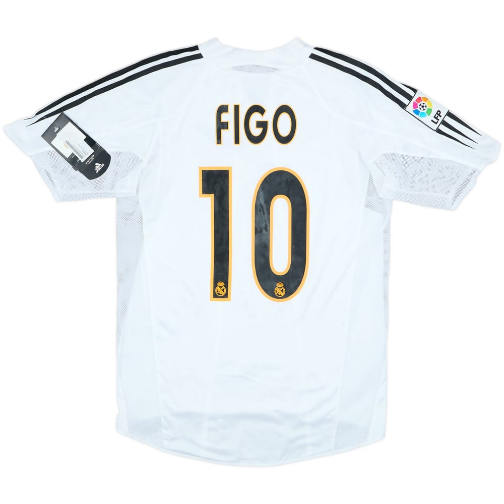 2004-05 Real Madrid Player Issue Home Shirt Figo #10 (M)