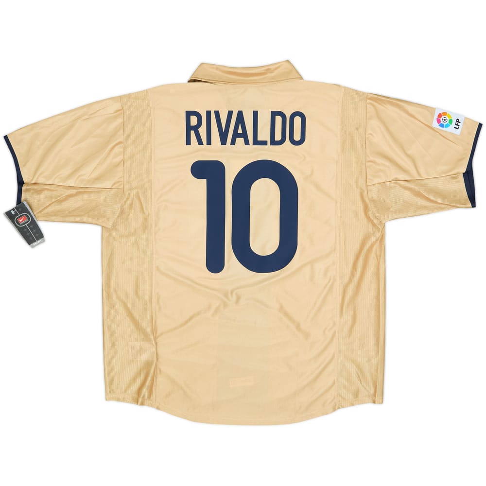 2001-03 Barcelona Away Shirt Rivaldo #10 (XL)