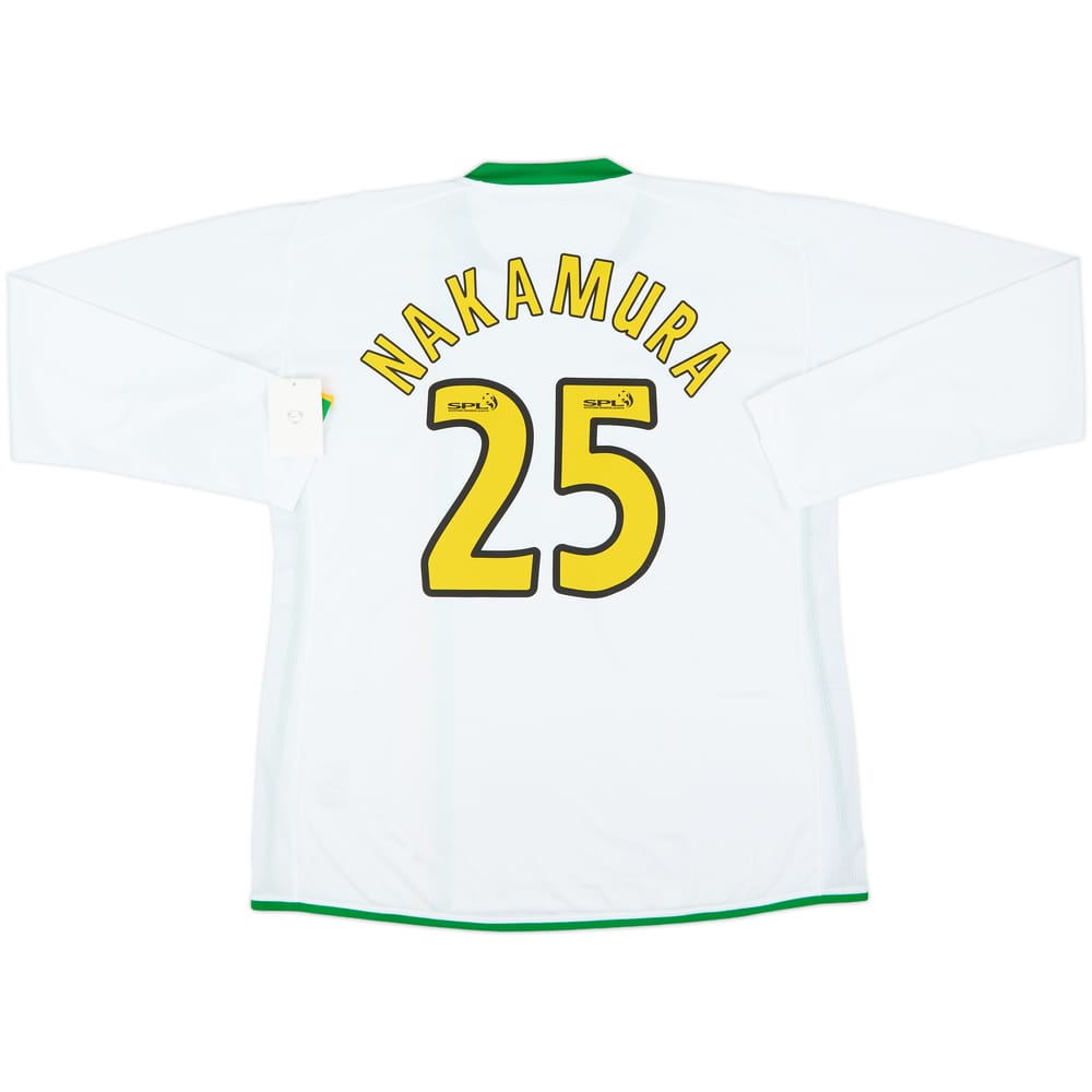 2006-08 Celtic Player Issue European L/S Shirt Nakamura #25 (XL)