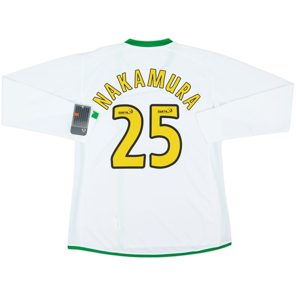 2006-08 Celtic Player Issue European L/S Shirt Nakamura #25 (XL)