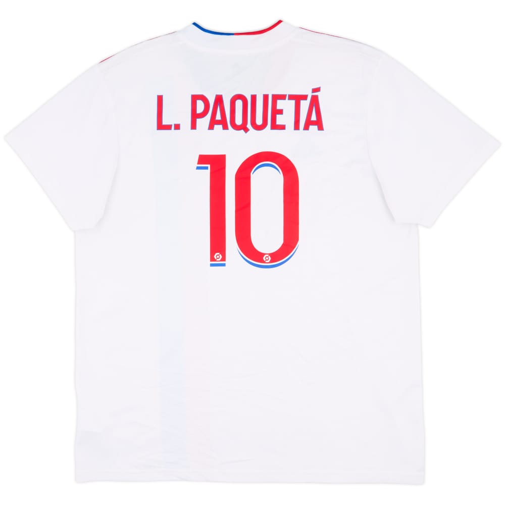 2021-22 Lyon Home Shirt L.Paqueta #10 - 8/10 - (XL)