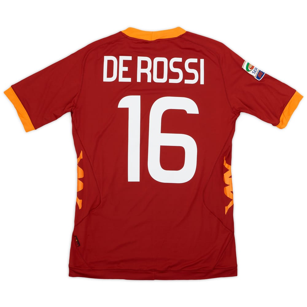 2011-12 Roma Home Shirt De Rossi #16 - 9/10 - (L)