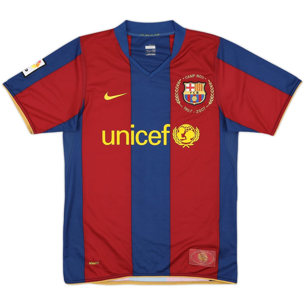 2007-08 Barcelona Home Shirt - 5/10 - (S)