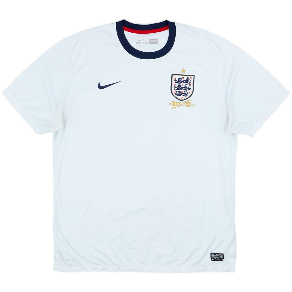 2013 England 150th Anniversary Home Shirt - 4/10 - (XL)