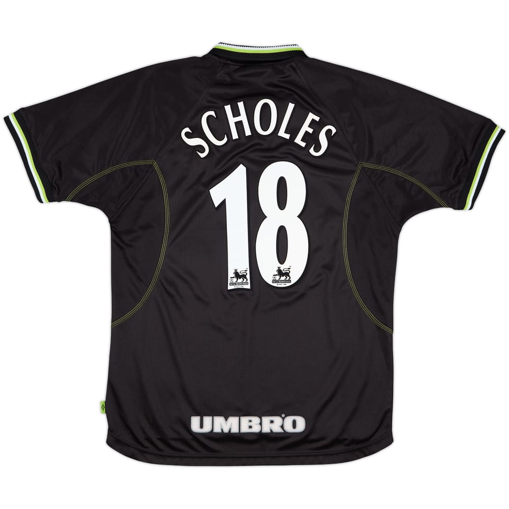 1998-99 Manchester United Third Shirt Scholes #18 - 9/10 - (L)