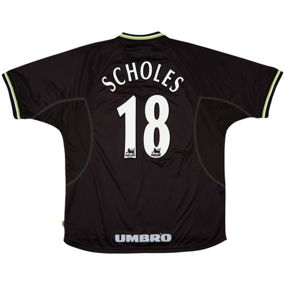 1998-99 Manchester United Third Shirt Scholes #18 - 8/10 - (XXL)