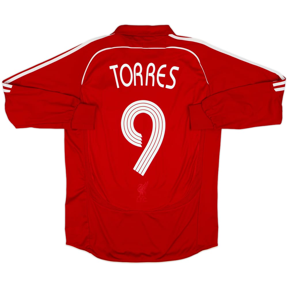 2006-08 Liverpool Home L/S Shirt Torres #9 - 8/10 - (M)