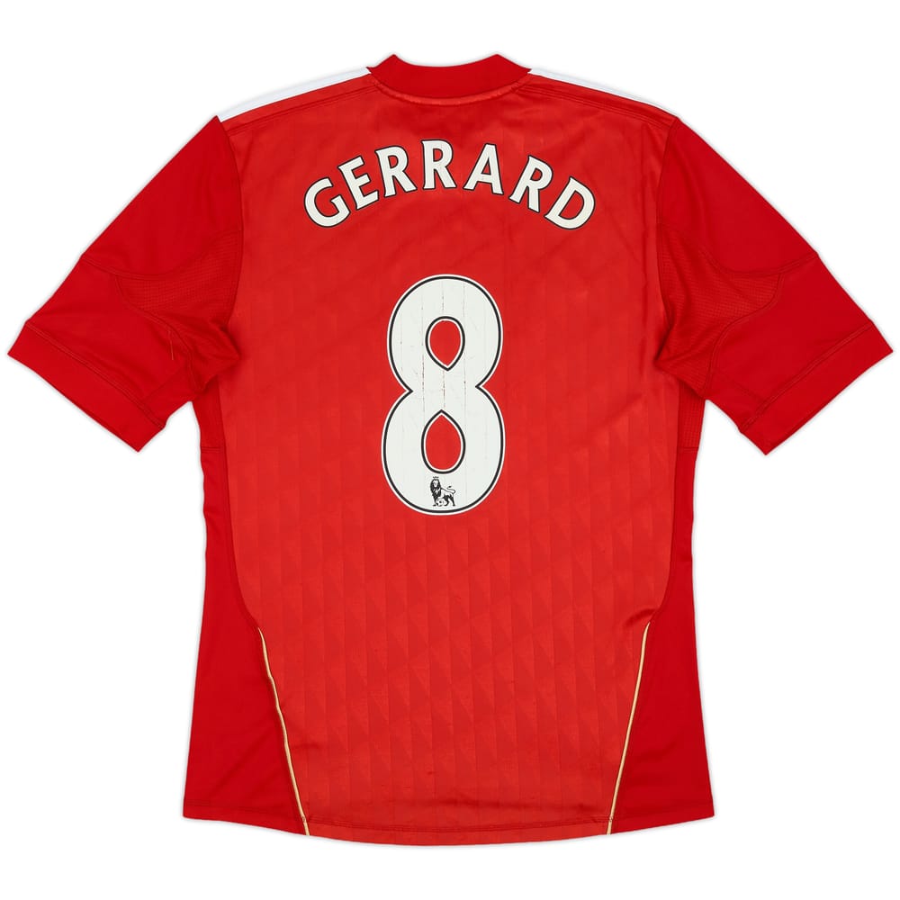 2010-12 Liverpool Home Shirt Gerrard #8 - 6/10 - (S)