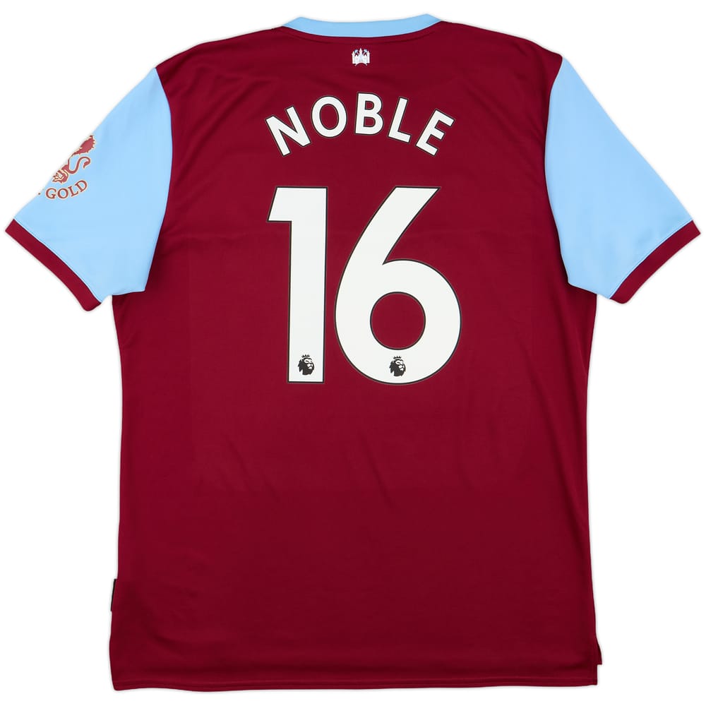 2019-20 West Ham Home Shirt Noble #16 - 8/10 - (XL)