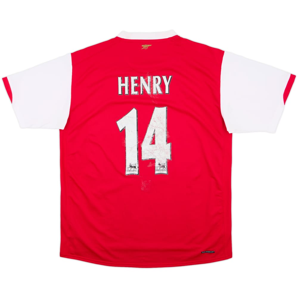 2006-08 Arsenal Home Shirt Henry #14 - 4/10 - (M)
