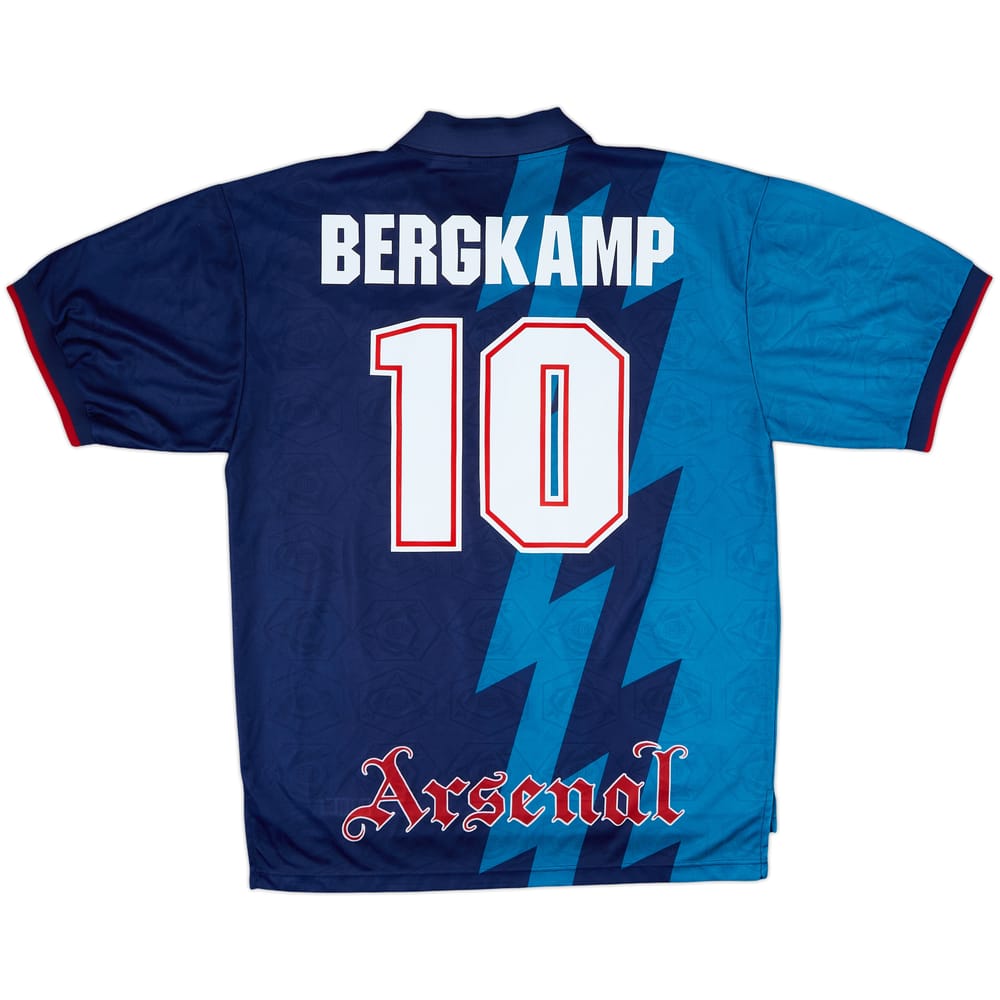 1995-96 Arsenal Away Shirt Bergkamp #10 - 8/10 - (XL)