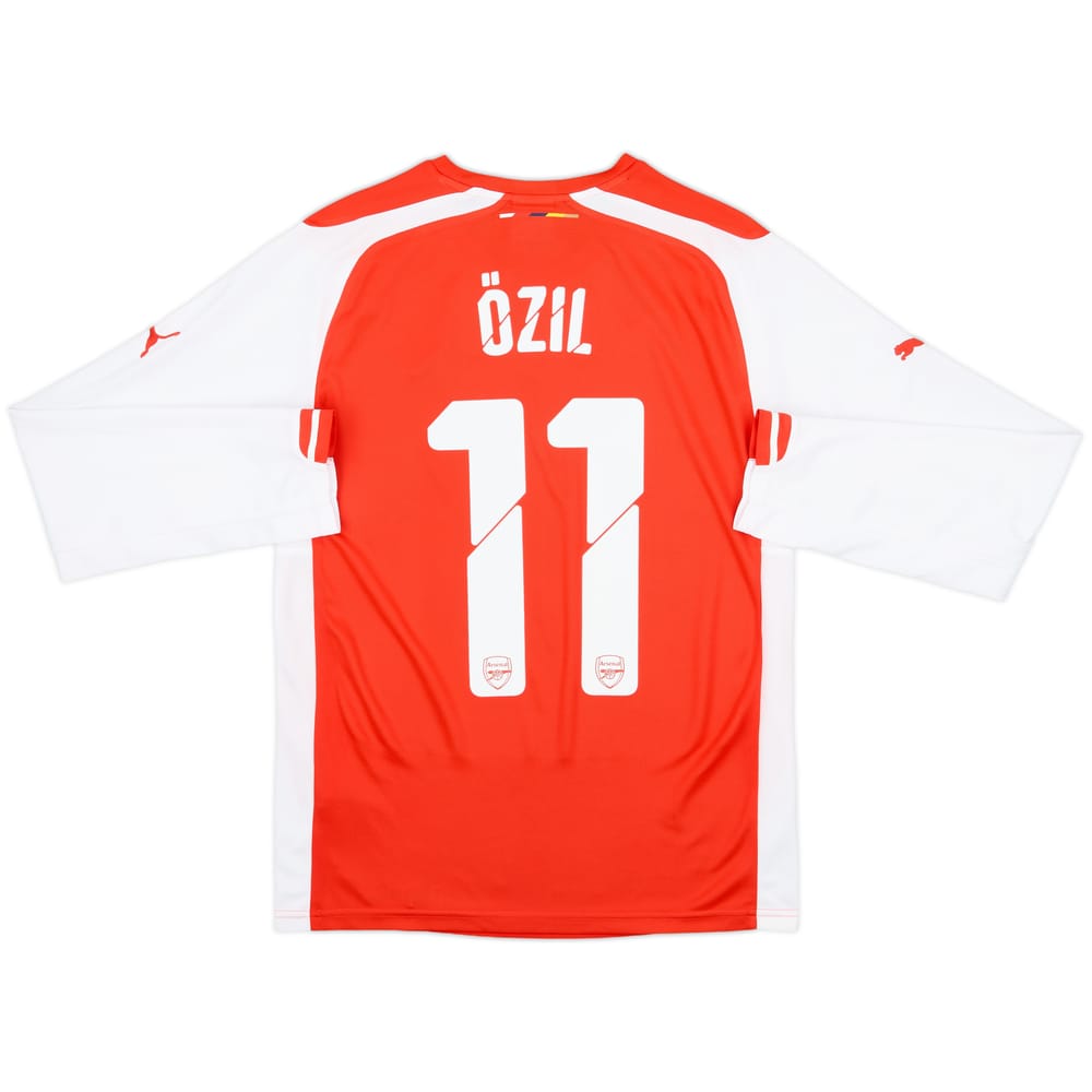2014-15 Arsenal Home L/S Shirt Ozil #11 - 10/10 - (S)