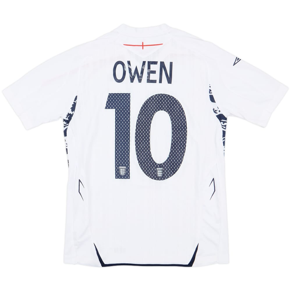 2007-09 England Home Shirt Owen #10 - 6/10 - (XL.Boys)