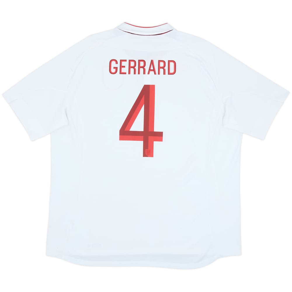 2012-13 England Home Shirt Gerrard #4 - 8/10 - (3XL)