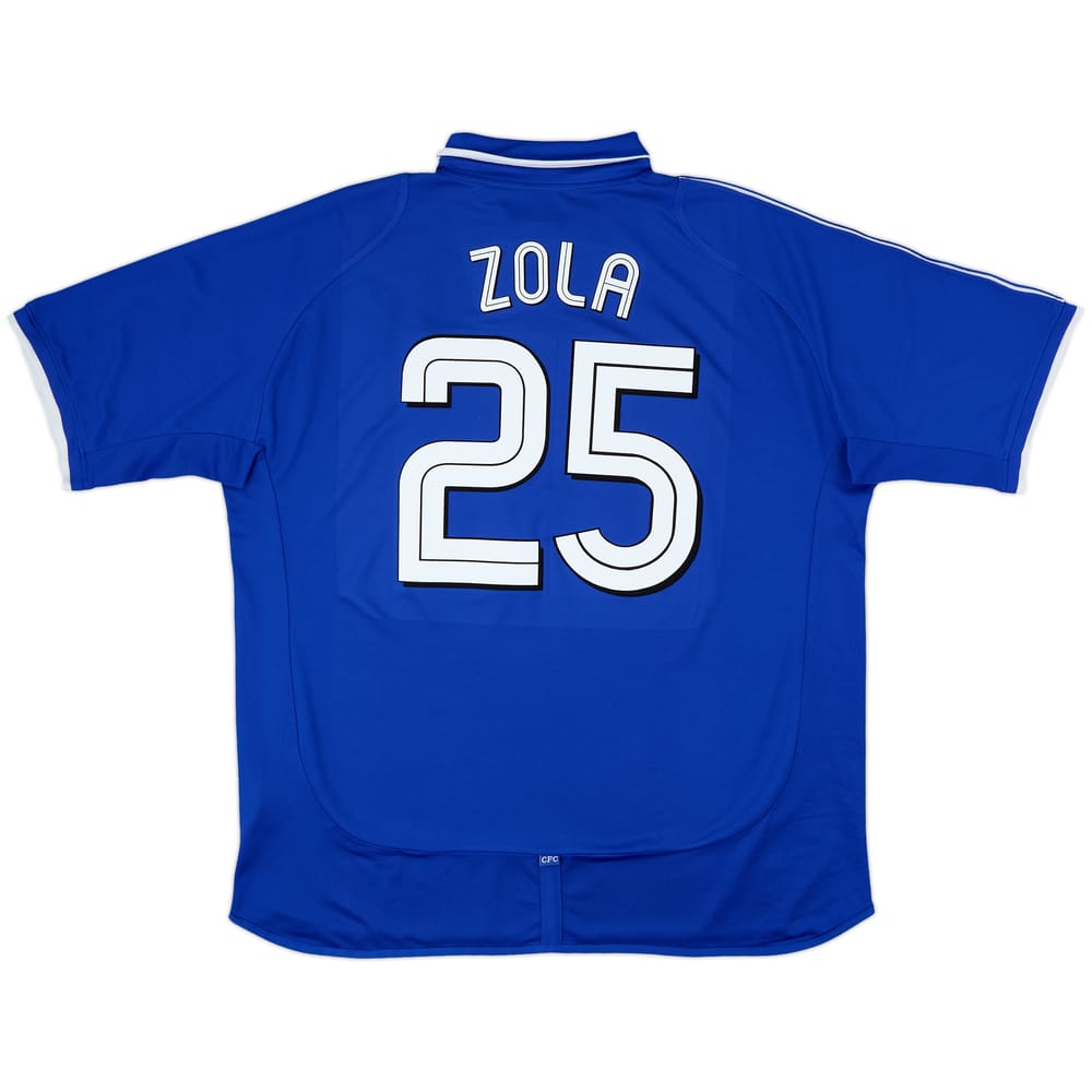 2001-03 Chelsea Home Shirt Zola #25 - 8/10 - (XXL)