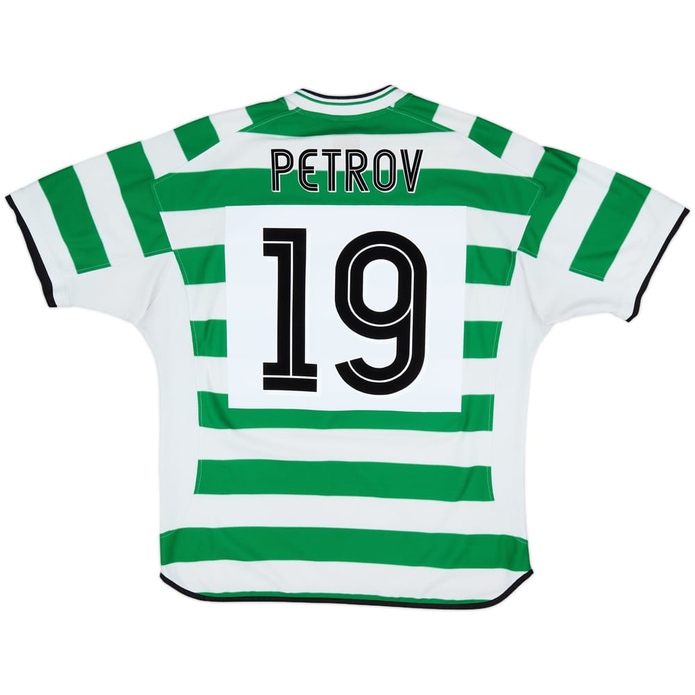 2001-03 Celtic Home Shirt Petrov #19 - 8/10 - (XL)