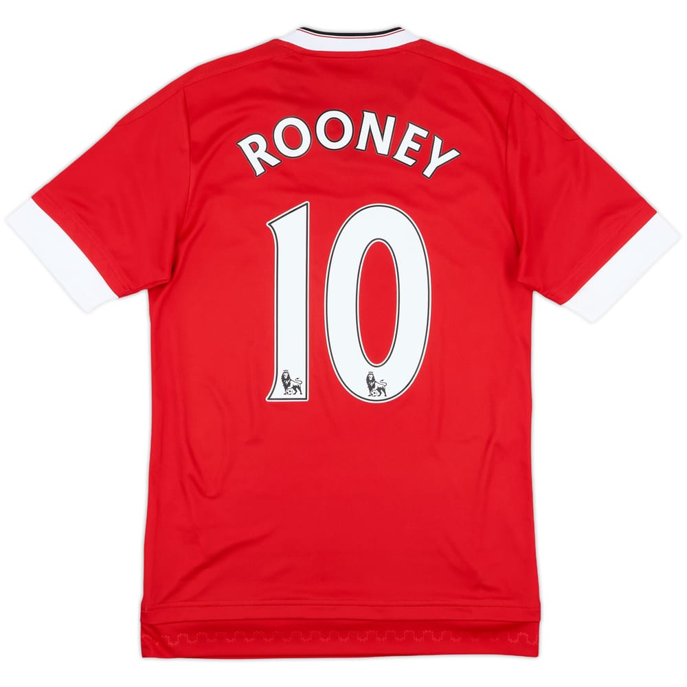 2015-16 Manchester United Home Shirt Rooney #10 - 8/10 - (XS)