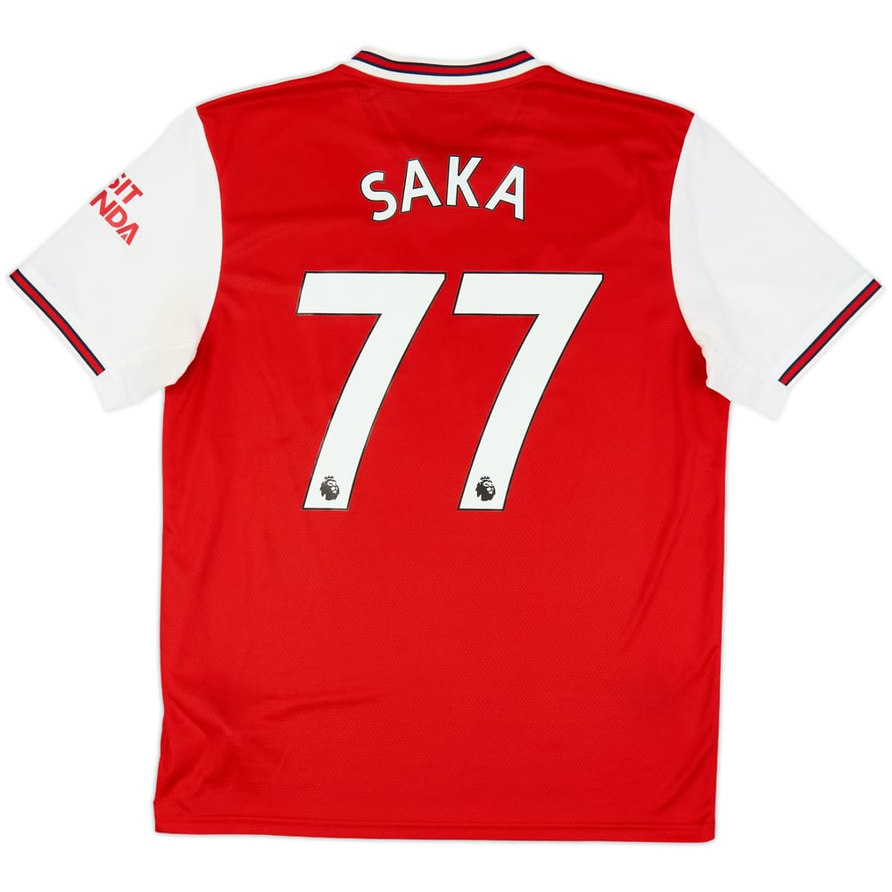 2019-20 Arsenal Home Shirt Saka #77 - 9/10 - (L)
