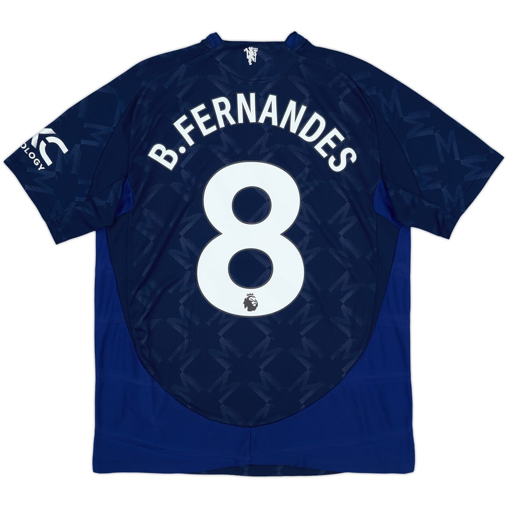 2024-25 Manchester United Authentic Away Shirt B.Fernandes #8 - 10/10 - (L)