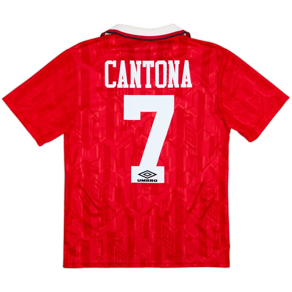1992-94 Manchester United Home Shirt Cantona #7 - 6/10 - (S)