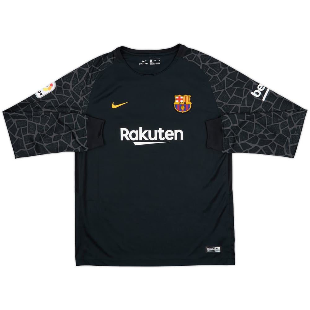 2017-18 Barcelona GK Shirt - 10/10 - (XL.Boys)