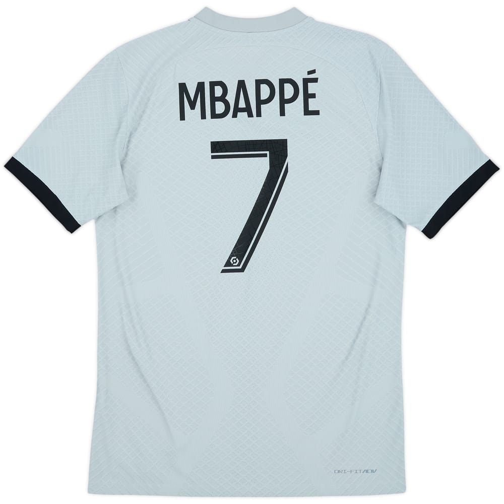2022-23 París Saint-Germain Camiseta Auténtica de Visitante Mbappe #7 - 9/10 - (S)