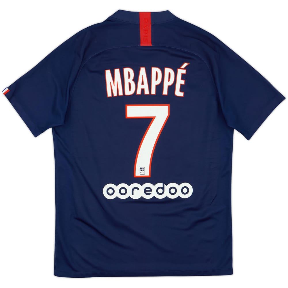 2019-20 Paris Saint-Germain Home Shirt Mbappe #7 - 7/10 - (M)