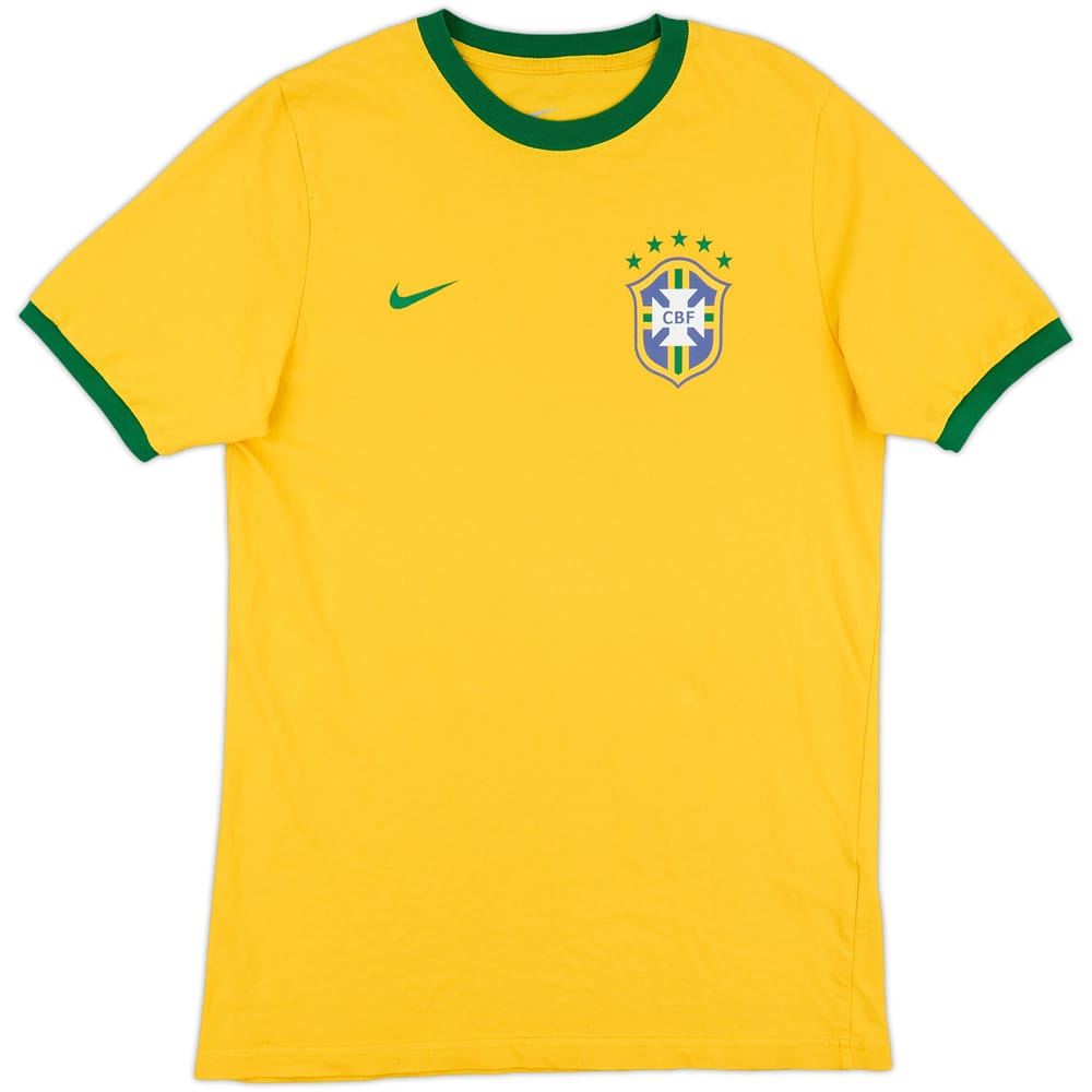 2014-15 Brazil Nike Cotton Tee - 9/10 - (L)