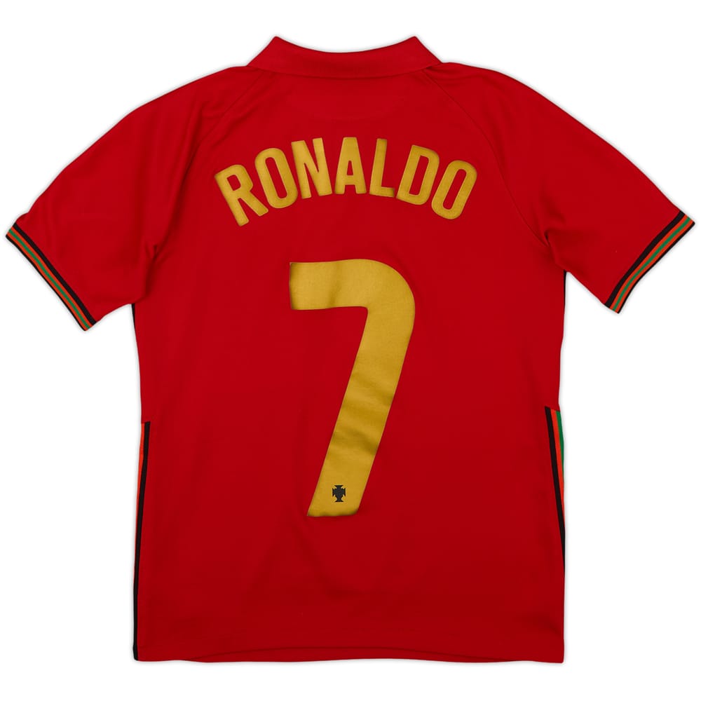 2020-21 Portugal Home Shirt Ronaldo #7 - 3/10 - (L.Boys)