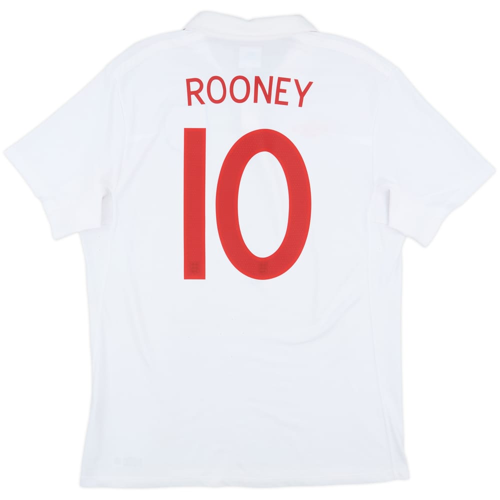 2009-10 England 'South Africa' Home Shirt Rooney #10 - 10/10 - (L)