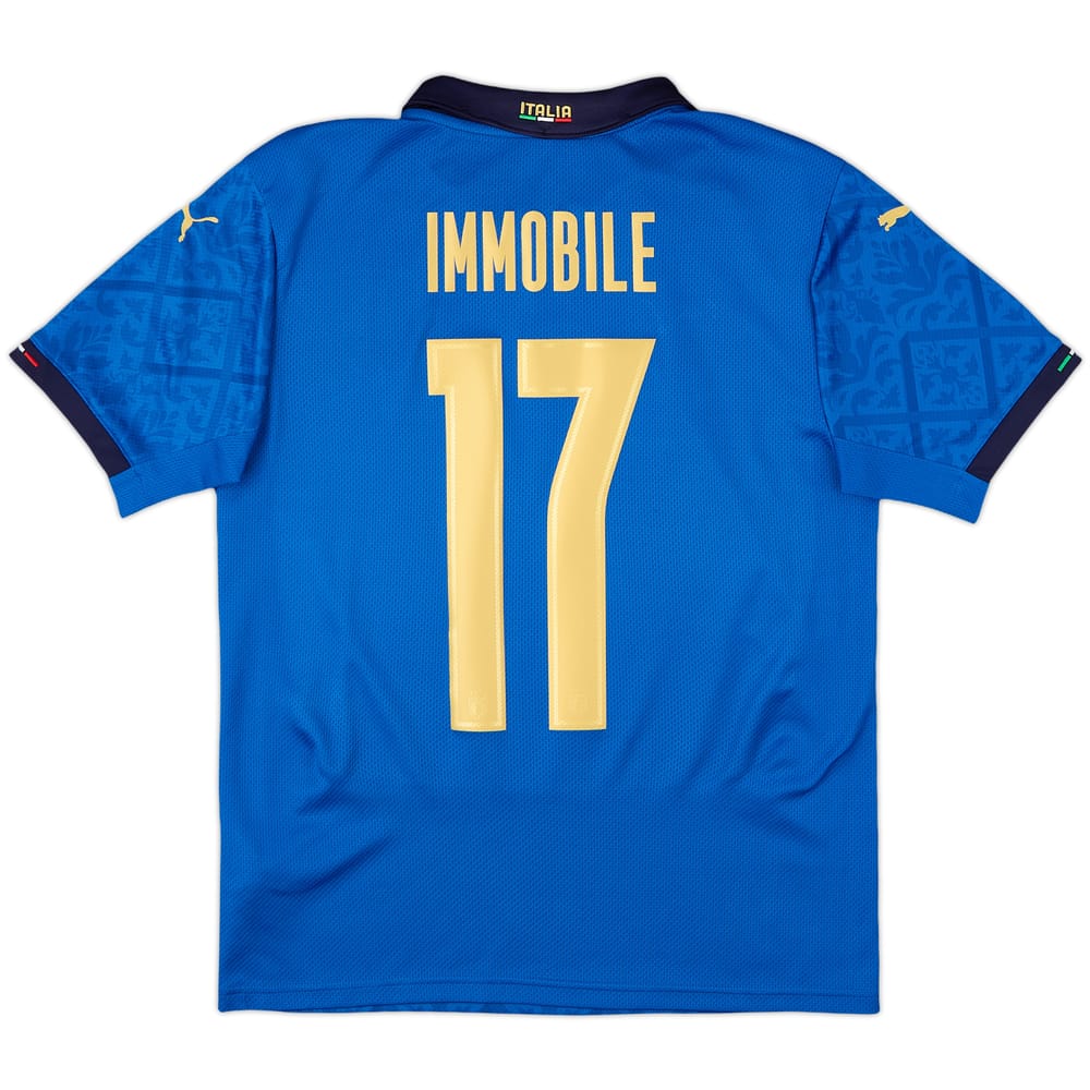 2020-21 Italy Home Shirt Immobile #17 - 9/10 - (S)
