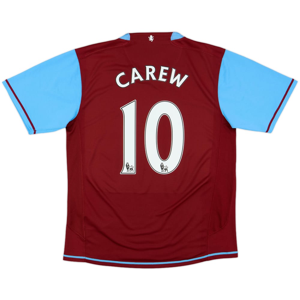 2007-08 Aston Villa Home Shirt Carew #10 - 9/10 - (M)