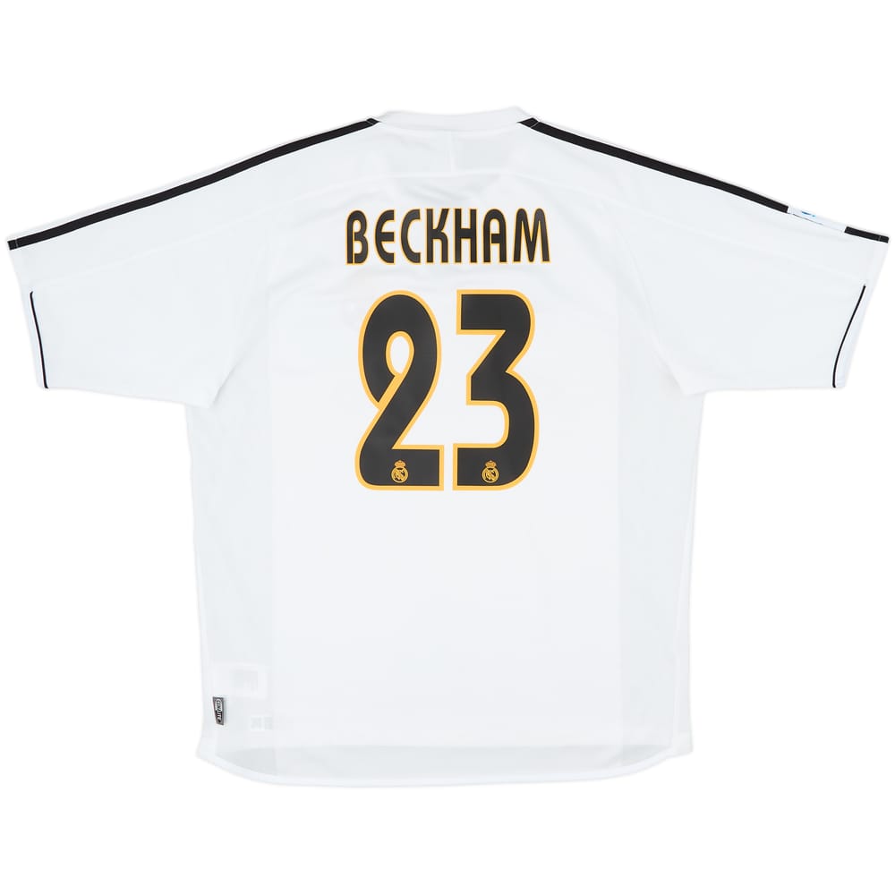2003-04 Real Madrid Home Shirt Beckham #23 - 10/10 - (L)