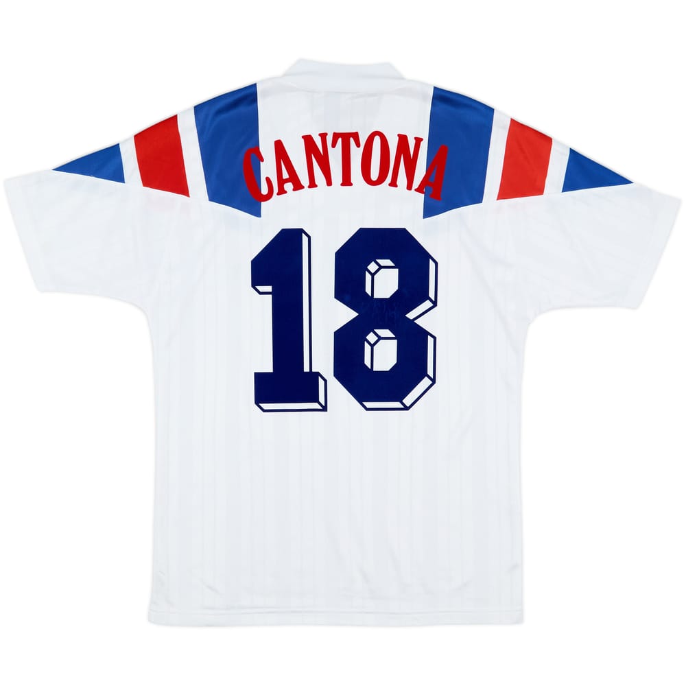 1992-94 France Away Shirt Cantona #18 - 7/10 - (XXL)