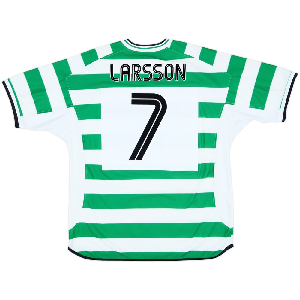 2001-03 Celtic Home Shirt Larsson #7 - 9/10 - (XXL)