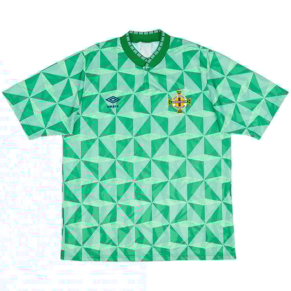 1990-92 Northern Ireland Home Shirt - 7/10 - (L)
