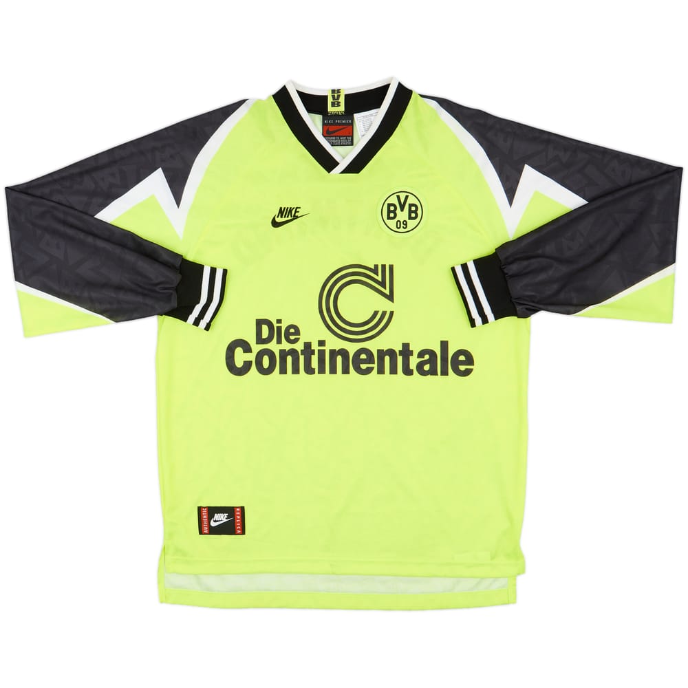 1995-96 Borussia Dortmund Home L/S Shirt - 8/10 - (L)