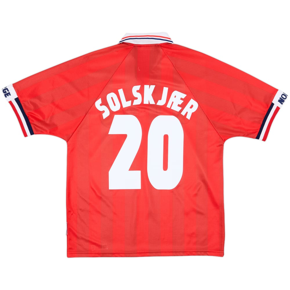 1998-00 Norway Home Shirt Solskjaer #20 - 8/10 - (M)