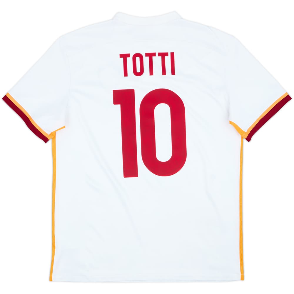 2015-16 Roma Away Shirt Totti #10 - 9/10 - (L)