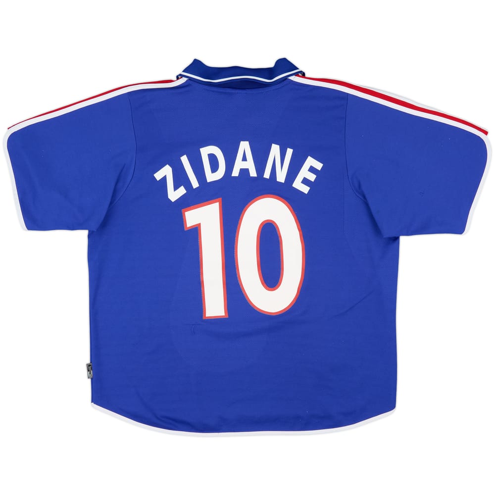 2000-02 Francia Local Camiseta Zidane #10 - 6/10 - (XL)