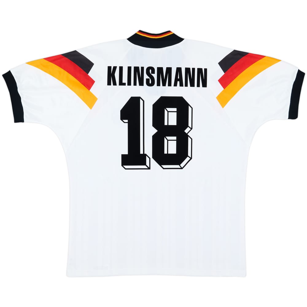 1992-94 Germany Home Shirt Klinsmann #18 - 9/10 - (XXL)