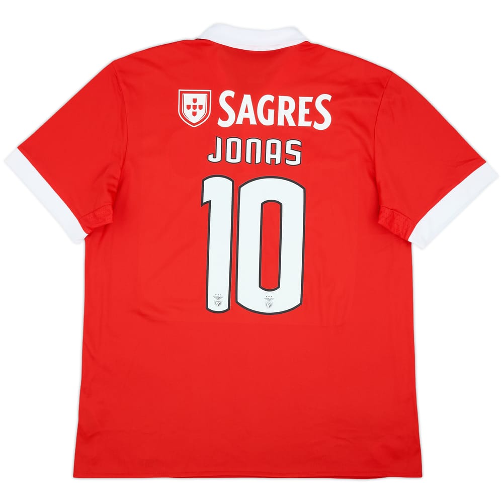 2017-18 Benfica Home Shirt Jonas #10 - 9/10 - (XL)